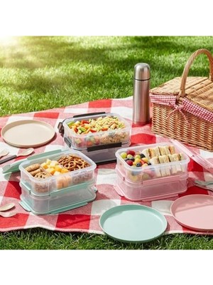 Hakay Çift Katlı Plastik Yemek Taşıma Kutusu, 3,6 L Sızdırmaz ve Şeffaf