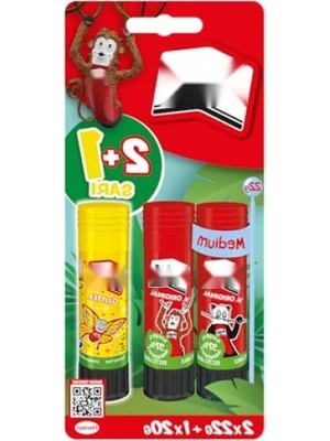 Hakay Doğal Içerikli Yapıştırıcı Stick Seti (2X22G + 20G Neon Sarı)
