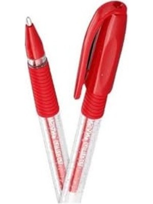 Hakay Simli Jel Kalem, 1.0 mm Uç, Kırmızı Renk, Eğlenceli Yazım