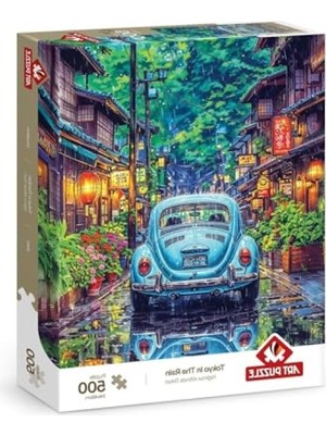 Hakay Yağmur Altında Tokyo 500 Parça Puzzle Seti