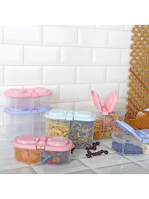 Semel 2 Bölmeli Saklama ve Erzak Kabı 1200 ml