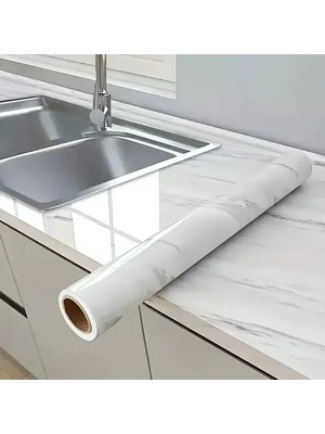 Eco Lounge Mermer Desenli Kaplama Kağıdı 5 Metre