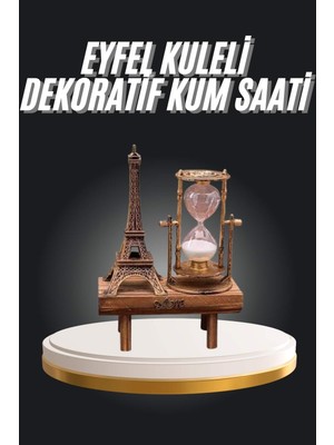 Semel Eyfel Kuleli Kum Saati Dekoratif Hediyelik Eşya Retro Eyfel Kulesi