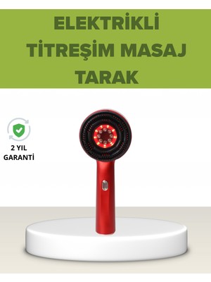 Semel Elektrikli Titreşim Masaj Tarak Kırmızı Işık Terapi