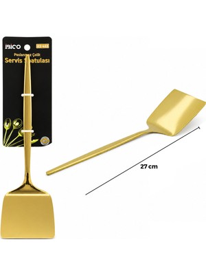 Ttt Metal Servis Spatulası - Gold Renk - 27 cm