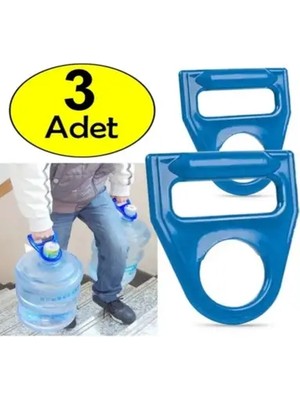 CATEKSSS 3 Adet Damacana Tutacağı Damacana Su Sebili Taşıma Aparatı Damacana Askı Aparatı Kırılmaz Mavi