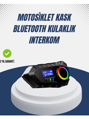 Semel Kablosuz Bluetooth Interkom IP65 Suya Dayanıklı 40MM Hd Ses ve 40 Saat Pil