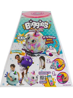 Semel 72292 Peluş Biggies Shinycorns Rainbow Unicorn Size Xxl
