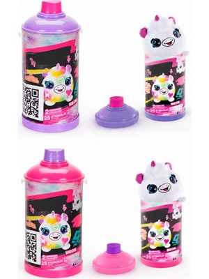 Semel 45521 Sun-Cnl-Hobi Set Aırbrush Plush Mystery Mını Plush Neon Serıes 2