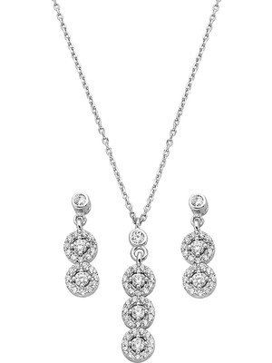 Argentum Concept 925 Ayar Gümüş Dizi Zirkon Taşlı Set - 67020302