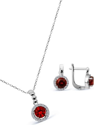 Argentum Concept 925 Ayar Gümüş Zirkon Taşlı Set - S014002
