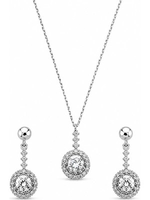 Argentum Concept 925 Ayar Gümüş Zirkon Taşlı Set - S009902