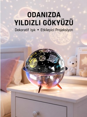 Semel Galaksi ve Yıldız Efektli Nemlendirici Işık Projektörü Yeni Nesil