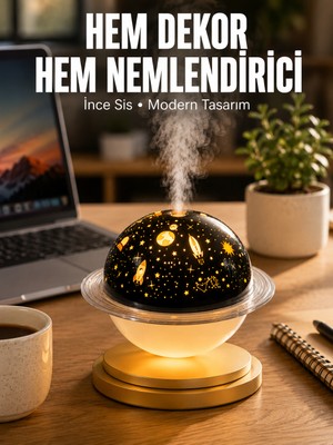 Semel Hava Nemlendirici Renk Değiştiren Oda Kokusu Yıldızlı Projektör