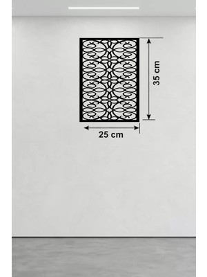 Mabelme Store Mey Ithalat® Sarmaşık ve Yaprak Motifli Ahşap Duvar Tablosu - 25X35 cm Lazer Kesim Dekoratif Pano