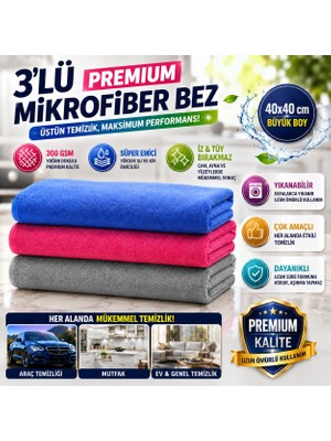 Misgibi Ultra Emici Mikrofiber Temizlik Bezi Dayanıklı Çok Amaçlı