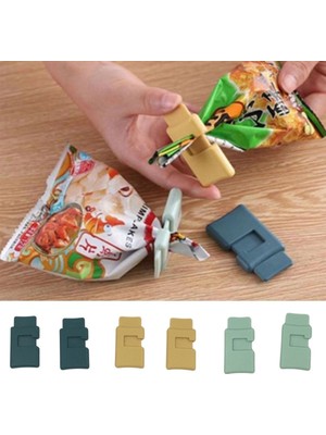 Mabelme Store Buffer®  6lı Hava Sızdırmaz Poşet Torba Ambalaj  ve Paket Kıstırmalı Kapatma Klipsi