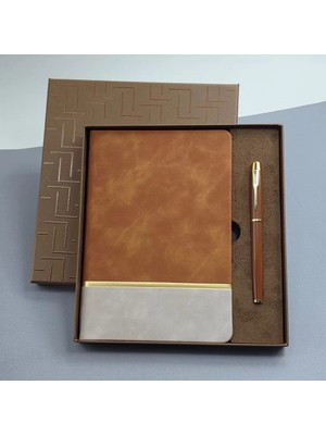 Aesco Soft Deri Defter ve Roller Kalem Seti