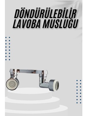 Aesco Dönebilen Musluk Başlığı Akrobat Mutfak Banyo Musluk Ucu Başlığı Oynar Başlıklı