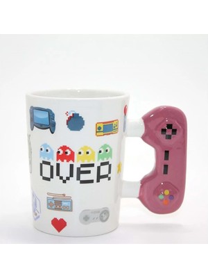 Aesco Game Over Porselen Kupa Bardak Dekoratif Hediyelik