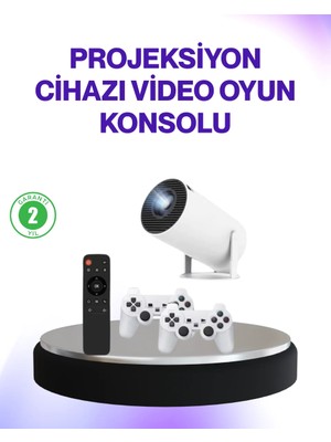 Aesco 2.4g Kablosuz Destekli Oyun ve Film Projeksiyonu Ev Kullanımı Için