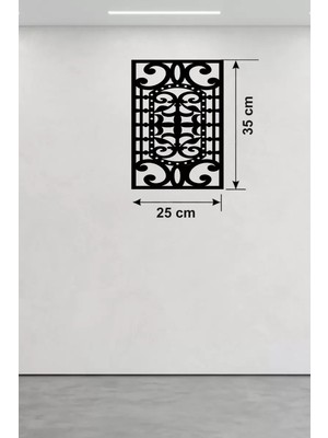Mey Ithalat® Osmanlı Motifli Dekoratif Ahşap Duvar Tablosu - 25X35 cm Lazer Kesim