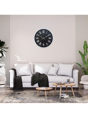 White Carbon Monarch 52 x 52 cm Duvar Saati