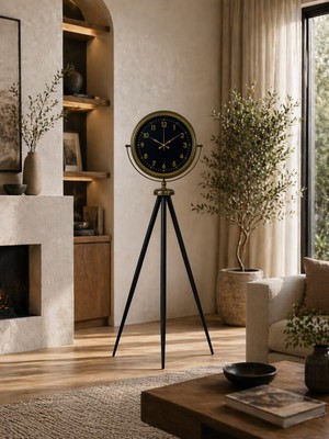 Retro Luxury Tripod Ayaklı Saat