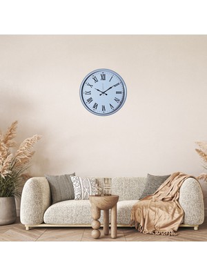 White Modern 52 x 52 cm Duvar Saati