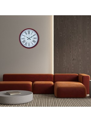 Kırmızı 36 cm Duvar Saati