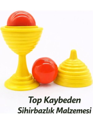 Mey Ithalat® Sarı Renk Sihirli Kupa Top Kaybetme Oyunu 7 cm