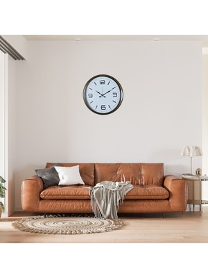 Eskitme Modern 52 cm Metal Dekoratif Duvar Saati