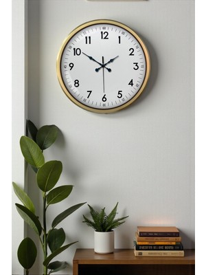 52 cm Eskitme Metal Dekoratif Duvar Saati