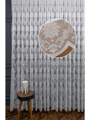 Evdepo Home Kırık Beyaz Ekstraforlu Pilesiz Tül Perde 100 x 200 cm