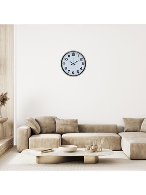 Pure Krem 36 cm Klasik Duvar Saati