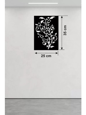 Mey Ithalat® Tavus Kuşu ve Doğa Temalı Ahşap Duvar Tablosu - 25X35 cm Lazer Kesim Pano