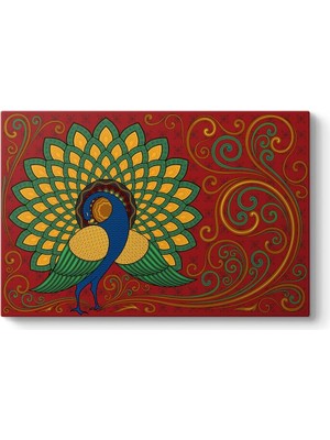 Tavus Kuşu Vektörel Tablo 45 x 30