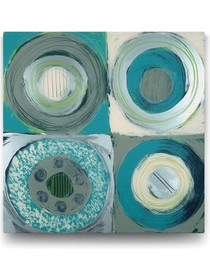 Modern Daireler Tablosu - 40X40CM