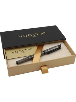 Vogven Marka Isme Özel Premium Füme Roller Kalem