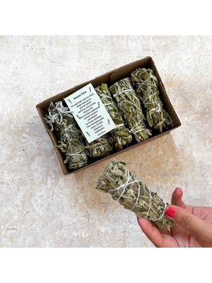 Miebox Make It Easier Organik Adaçayı Tütsü 5 Adet (Natural White Sage Incense, Aura Cleansing W