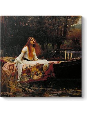 Waterhouse - Shalott Un Leydisi Tablosu 60 x 60