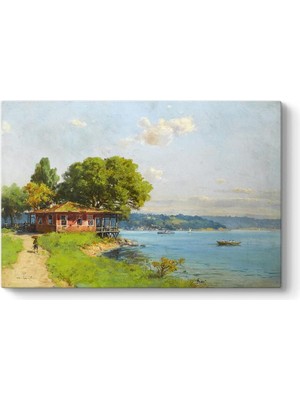 Hoca Ali Rıza - Istanbul Tablosu 90 x 60