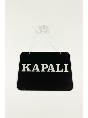 Mağaza Açık Kapalı Tabelası Pleksi - 20 * 15 cm - Aynalı Gümüş Pleksi
