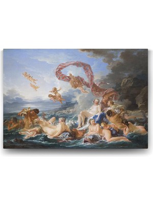Francois Boucher - The Triumph Of Venus Tablosu - 100X70CM