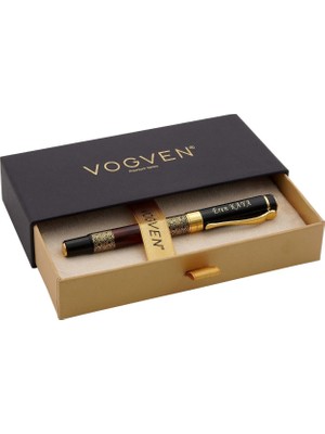 Vogven Marka Isme Özel Desenli Elegance Roller kalem