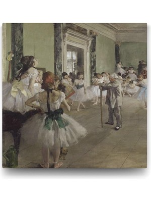 Edgar Degas - La Classe De Danse Tablosu - 60X60CM