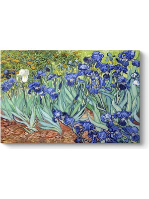 Vincent Van Gogh - Iris Süsen Çiçeği Kanvas Tablosu 90 x 60