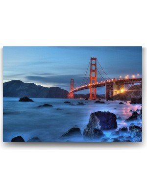 San Francisco - Golden Gate Tablosu - 100X70CM