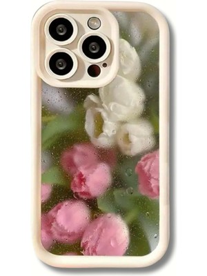 iPhone 13 ve 13 Pro Yağlıboya Çiçek Desenli Telefon Kılıfı – Şık ve Dayanıklı Tasarım