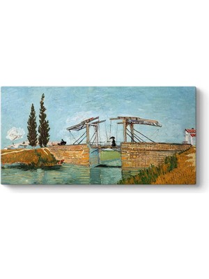 Vincent Van Gogh - Arles Köprüsü Tablosu 80 x 40